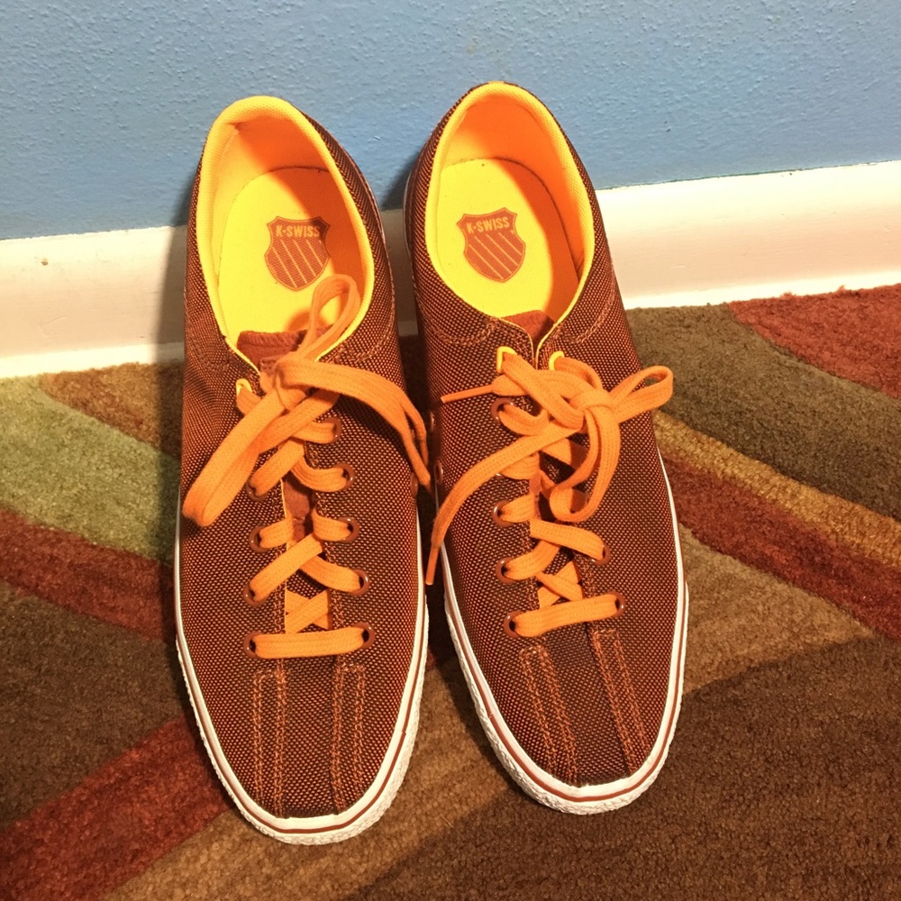 K-Swiss Red and Orange Unisex Skater Shoe